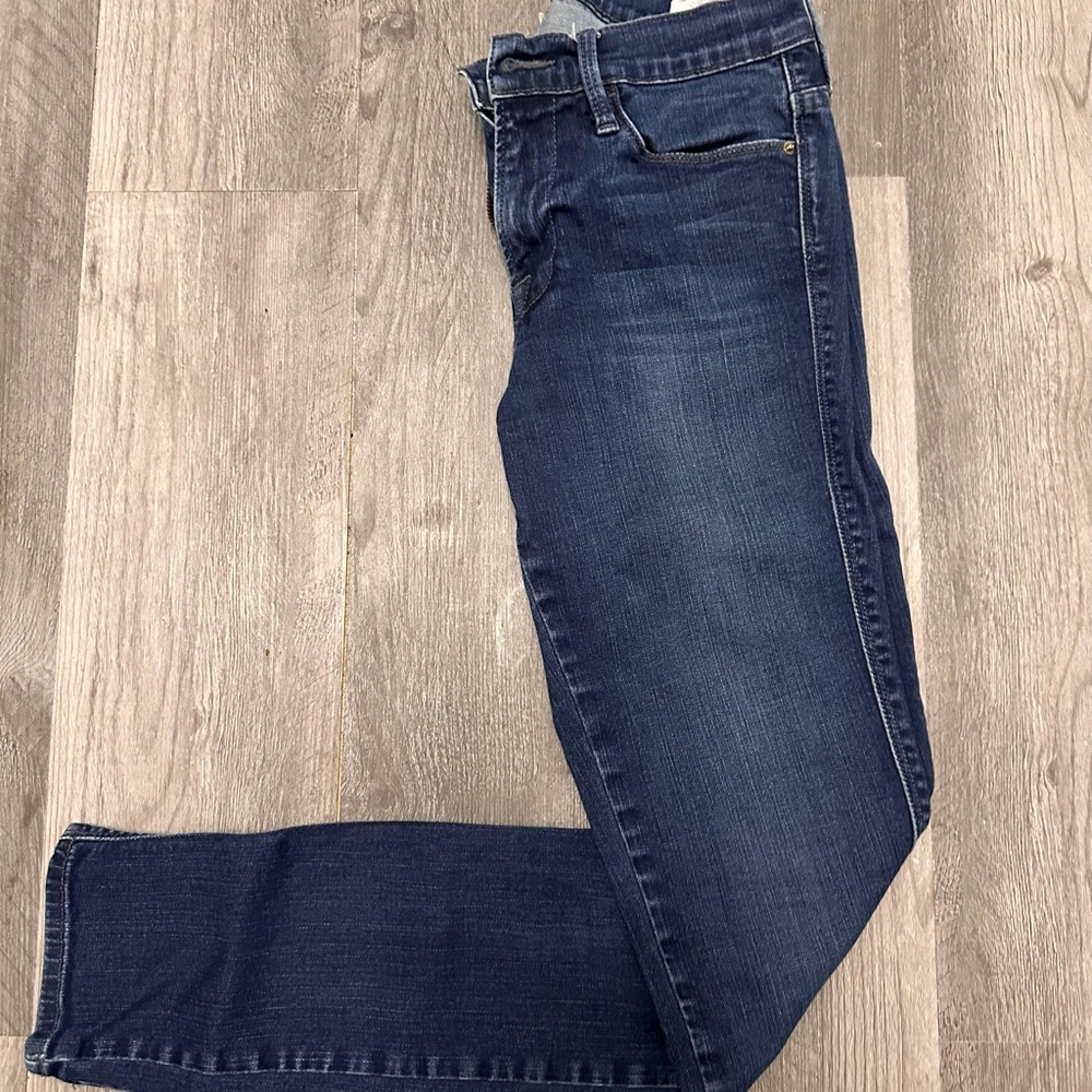 Frame Denim Dark Blue Straight Leg Jeans